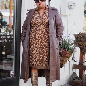 SOLD VTG Leather Coat Real Leather 1970s